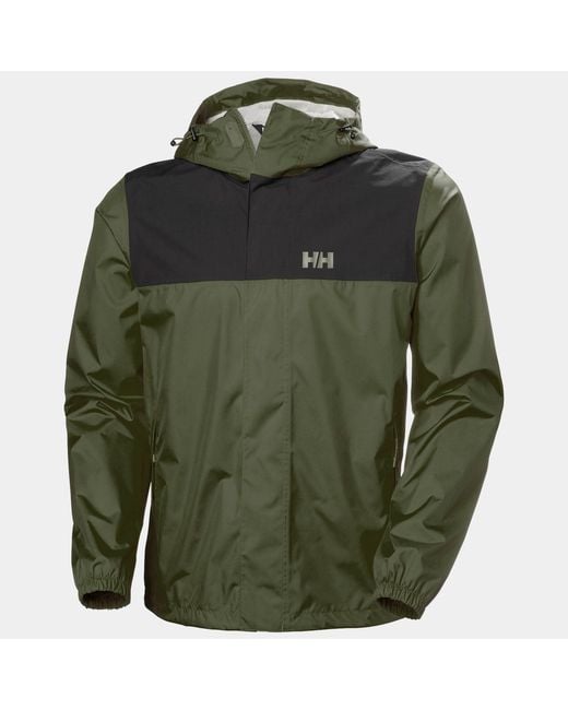 Helly Hansen Green Vancouver Rain Jacket for men