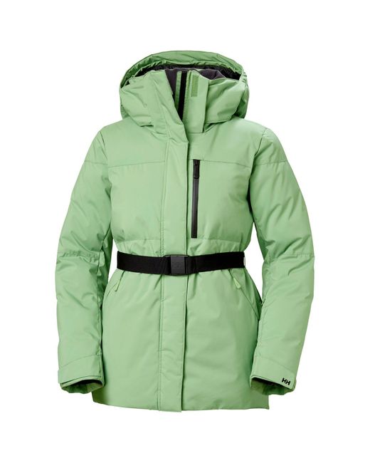 Helly Hansen Women's Nora Long Puffy Ski Jacket Green | Lyst