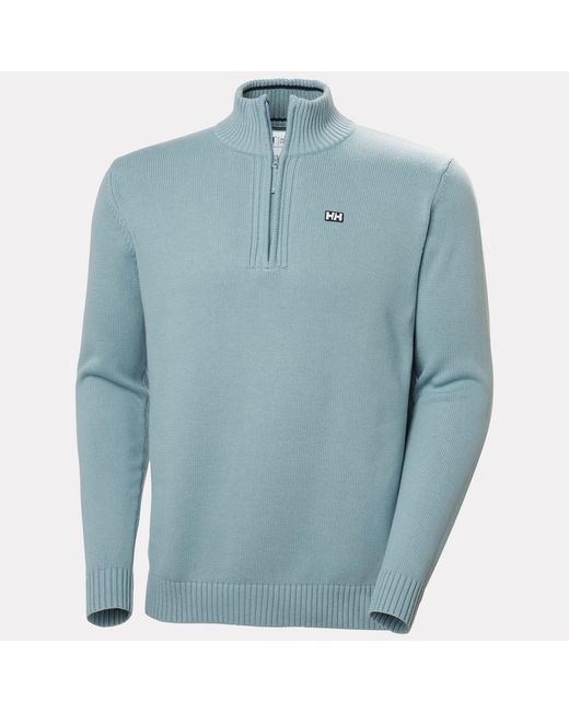Helly Hansen Blue Smoegen Half-Zip Sweater for men