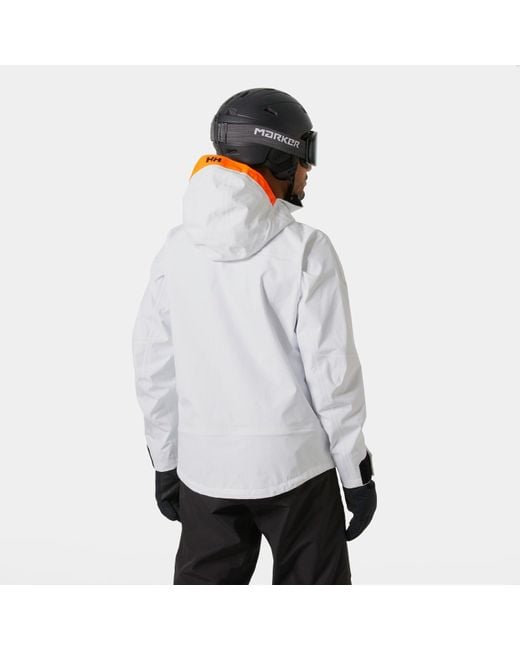 Helly Hansen White Sogn Shell 2.0 Shell Jacket for men