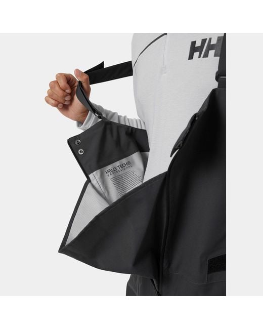 Helly Hansen Black Hp Foil Pro Sailing Salopette for men