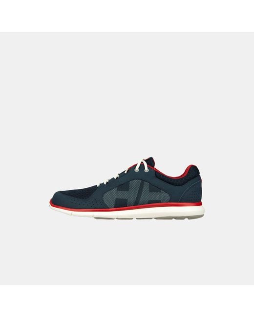 Helly Hansen Blue Ahiga V4 Hydropower Lightweight Deck Sneakers for men