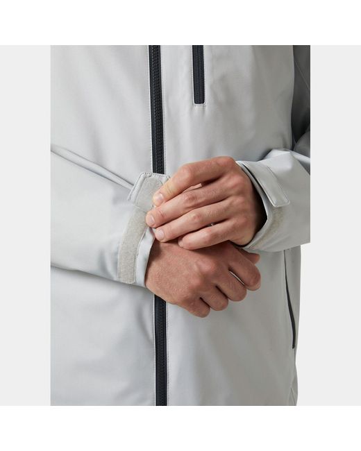 Helly Hansen Gray Crew Hooded Jacket 2.0 for men