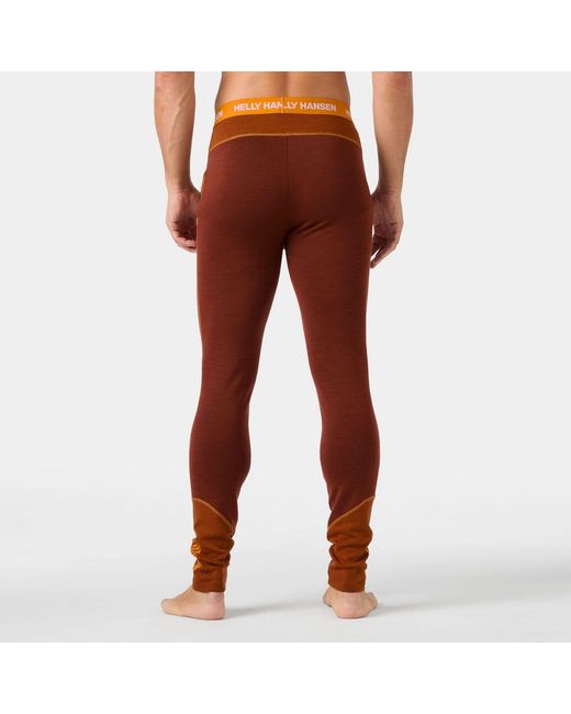 Helly Hansen Red Lifa Merino Midweight Winter Pants for men