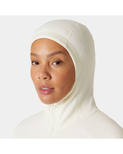 Helly Hansen White Evolved Air Hooded Midlayer