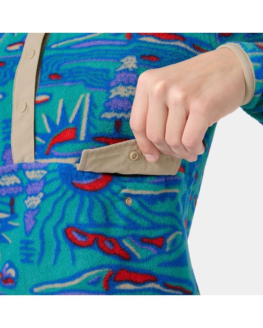 Helly Hansen Blue Maridalen Printed Fleece