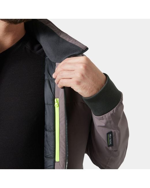 Helly Hansen Gray Hp Racing Lifaloft Waterproof Bomber for men
