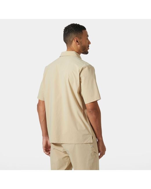 Awe Short Sleeve Softshell Overshirt Hombre Helly Hansen de hombre de color Natural