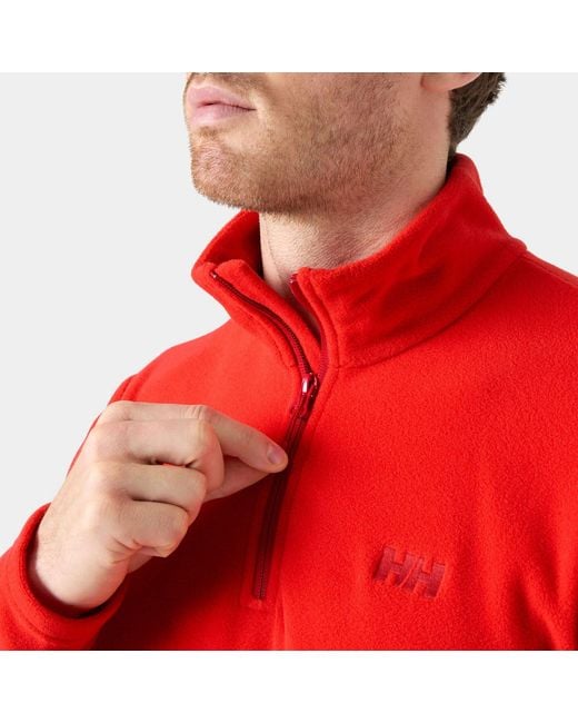 Helly Hansen Red Daybreaker Half-Zip Fleece for men