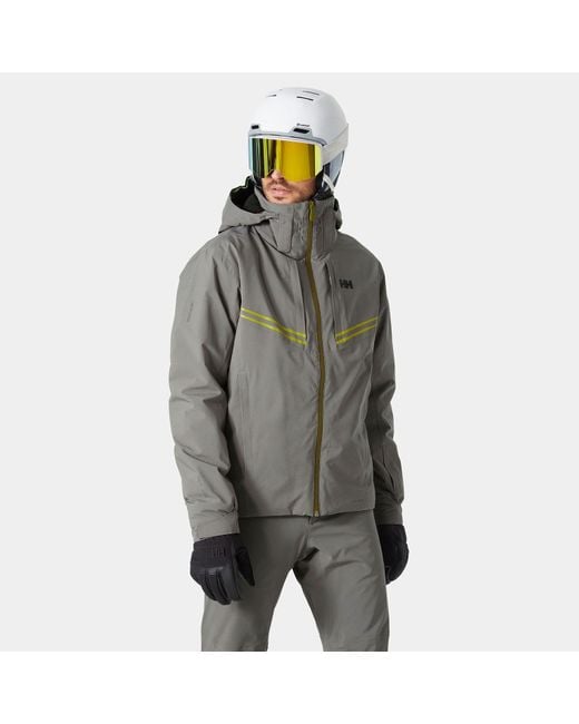 Helly Hansen Gray Alpha Infinity Waterproof Ski Jacket ​ Grey for men