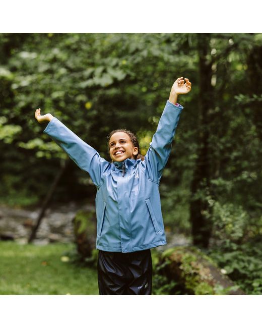 Helly Hansen Blue Junior's Moss Classic Helox Rain Jacket
