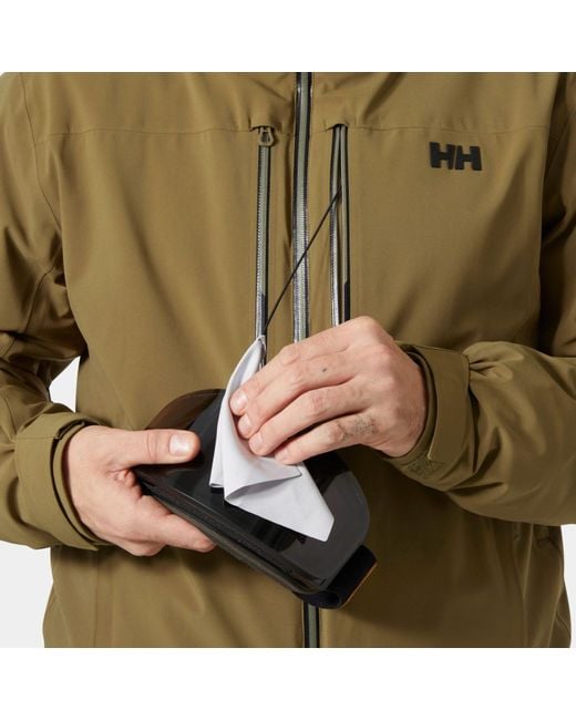 Helly Hansen Green Alpha Lifaloft Lightweight Ski Jacket for men
