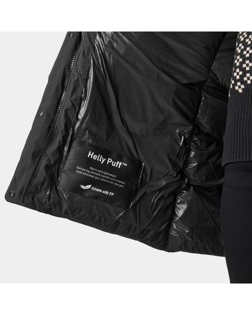 Helly Hansen Black Helly Puff Down Parka