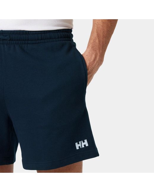 Helly Hansen Blue Terry Loop Shorts for men