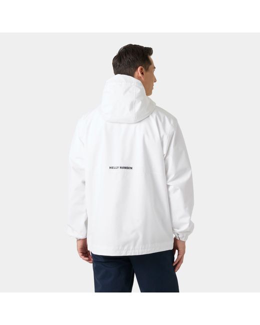 Helly Hansen White Sandoy Rain Jacket for men