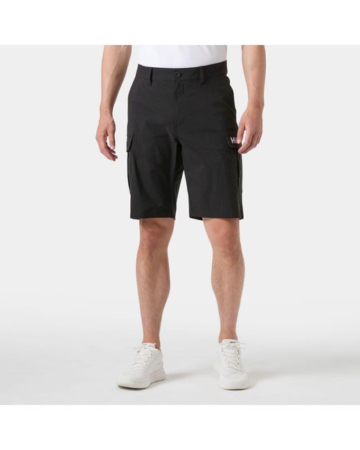 Helly Hansen Black Hh Quick Dry Cargo Shorts 11" for men