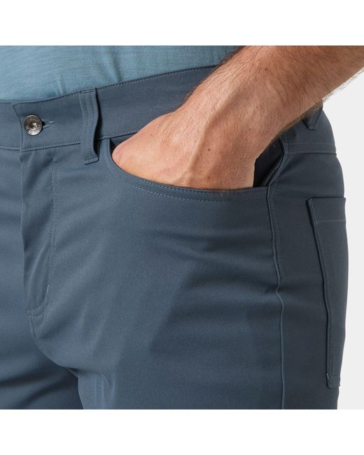 Helly Hansen Blue Holmen 5 Pocket Shorts for men