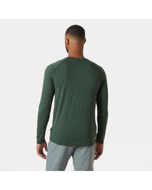 Helly Hansen Green Hh Durawool Crew Long Sleeve for men