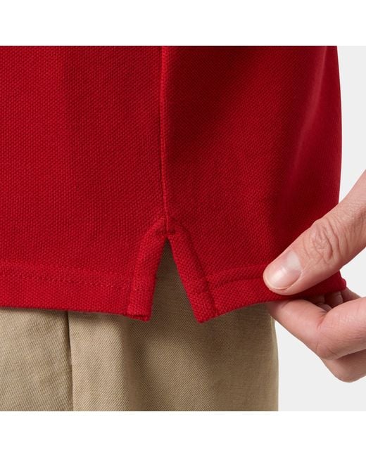 Toulon Graphic Polo Rosso di Helly Hansen in Red da Uomo