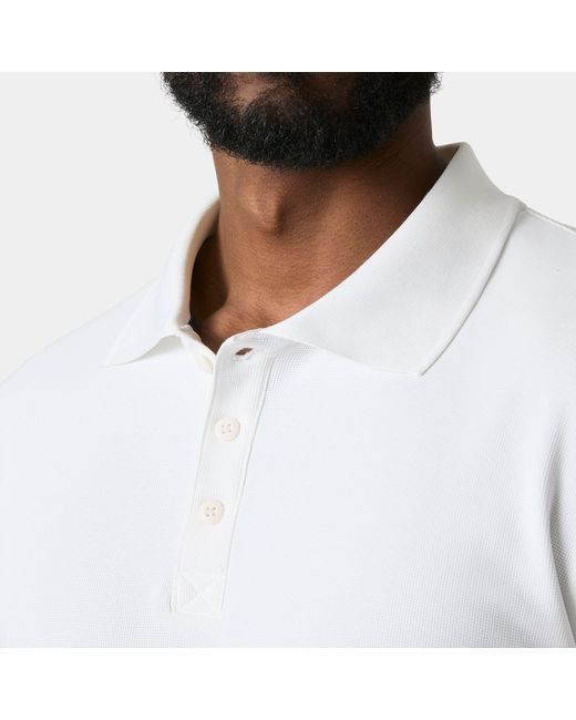 Helly Hansen White Crewline Polo for men