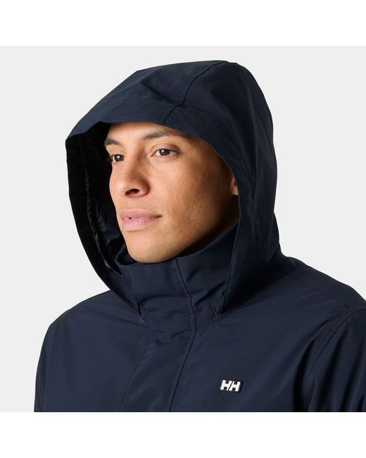 Helly Hansen Black Smoegen Insulated Rain Jacket for men