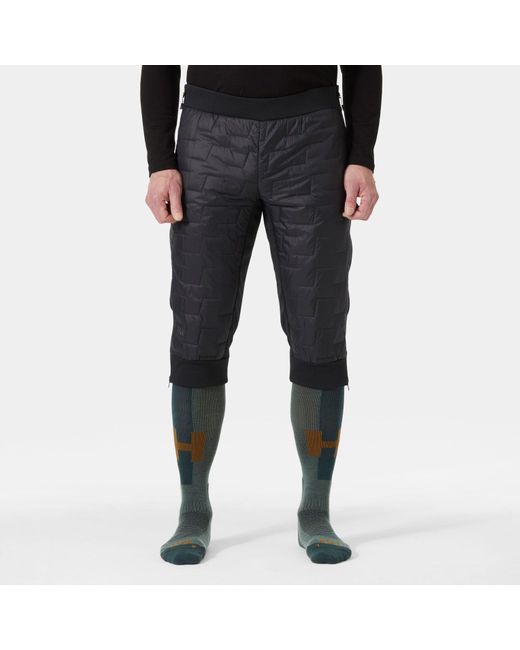 Helly Hansen Black Lifaloft Full Zip Insulator 3/4 Pants for men