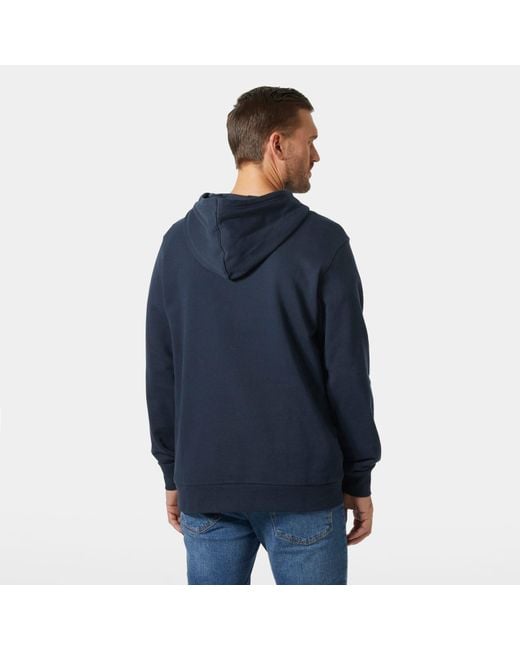 Helly Hansen Blue Hh Logo Hoodie for men