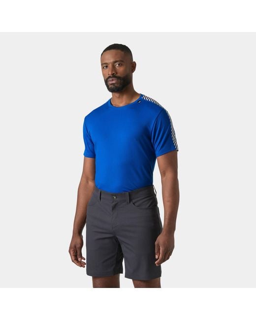 Helly Hansen Blue Hh Lifa Quick-Dry Baselayer Tshirt for men