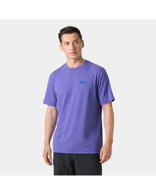 Helly Hansen Purple Skog Recycled Graphic T-Shirt for men