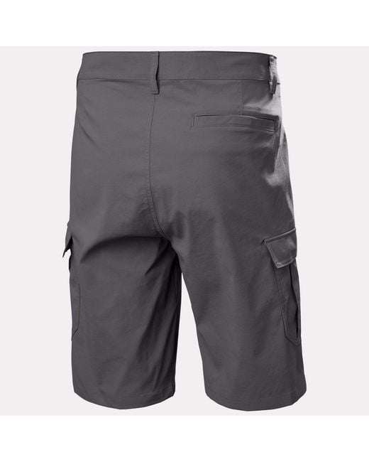 Helly Hansen Gray Hh Quick Dry Cargo Shorts 11" for men