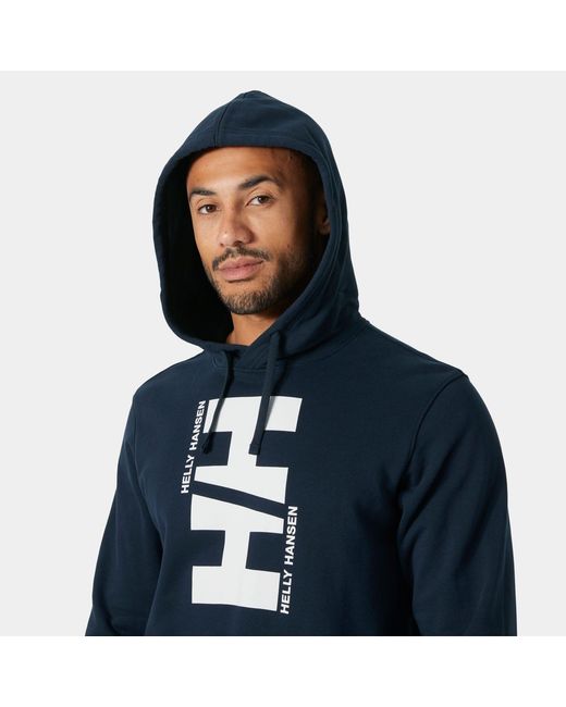 Helly Hansen Blue Core Graphic Hoodie for men