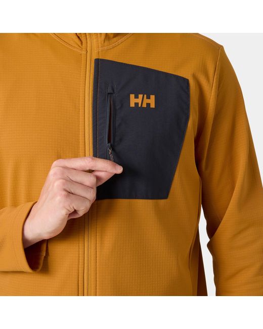 Helly Hansen Orange Versalite Hooded Fleece Jacket for men