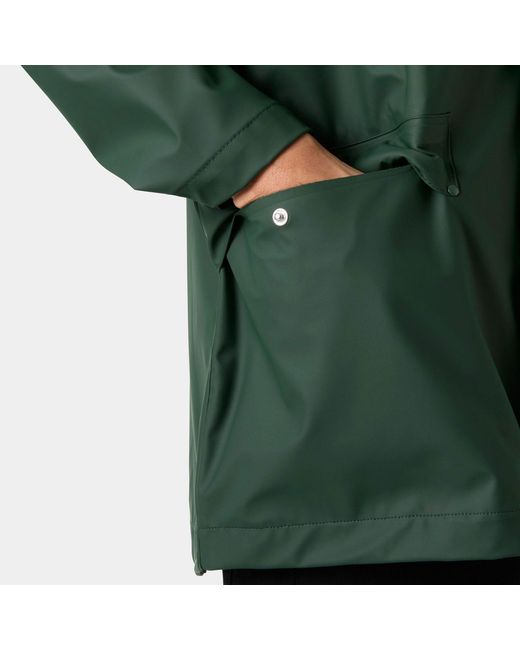 Helly Hansen Green Moss Windproof Rain Coat for men