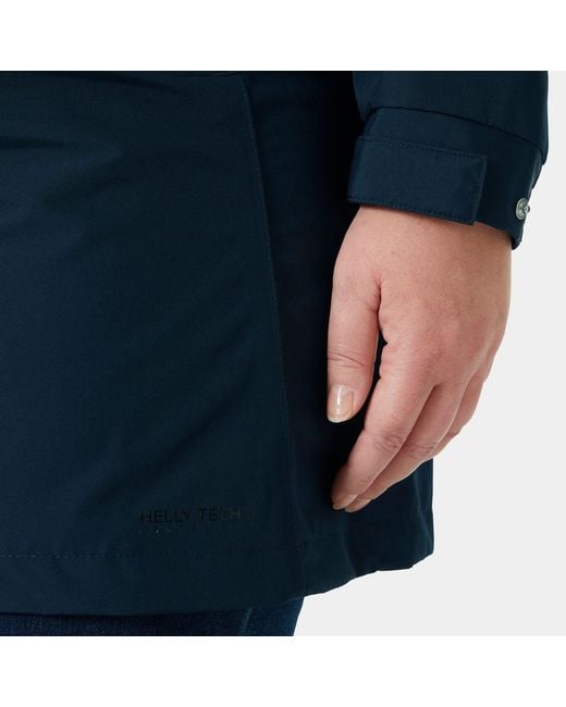 Helly Hansen Blue Aden Long Rain Coat