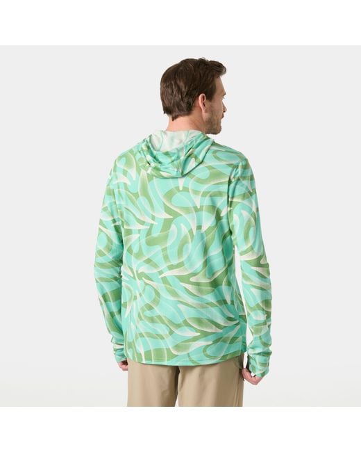 Helly Hansen Green Lifa Active Solen Hoodie for men