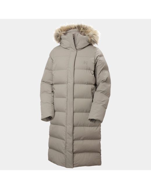Helly Hansen Gray Aria Long Parka Damen