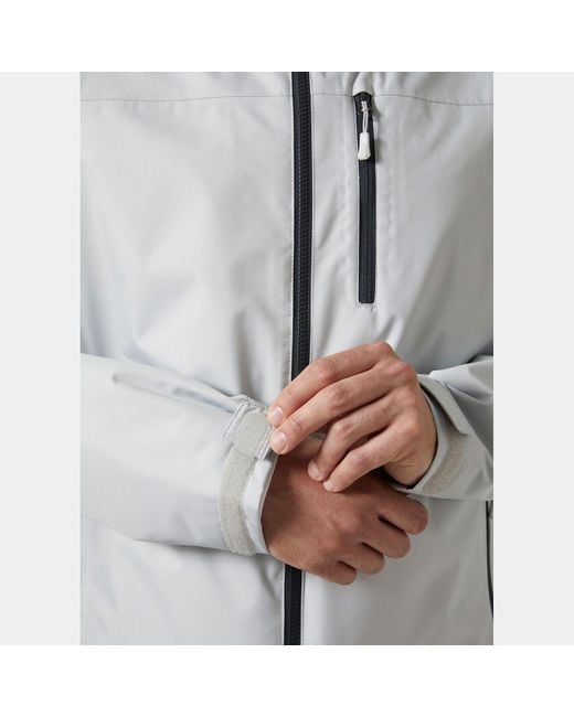 Helly Hansen Gray Crew Hooded Midlayer Jacket 2.0 for men