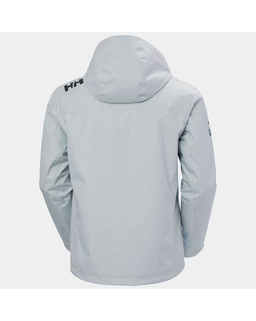 Helly Hansen Gray Crew Hooded Midlayer Jacket 2.0 for men