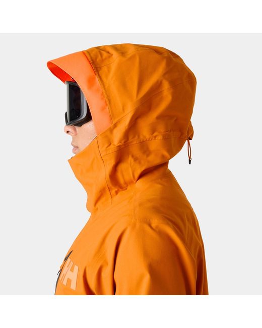 Helly Hansen Orange Sogn Patrol Shell Jacket for men