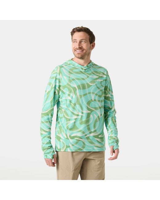 Helly Hansen Green Lifa Active Solen Hoodie for men
