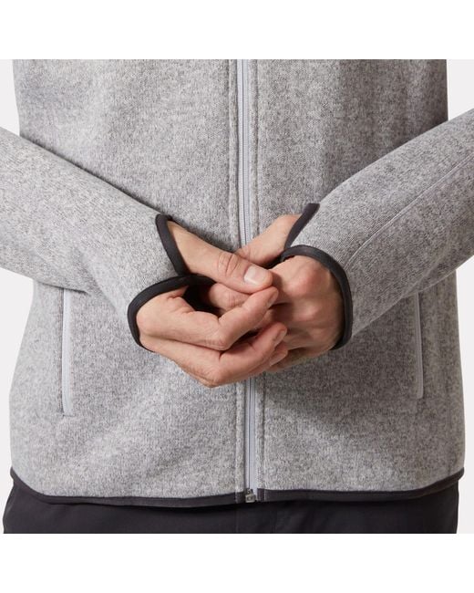 Helly Hansen Gray Varde Fleece Jacket 2.0 for men