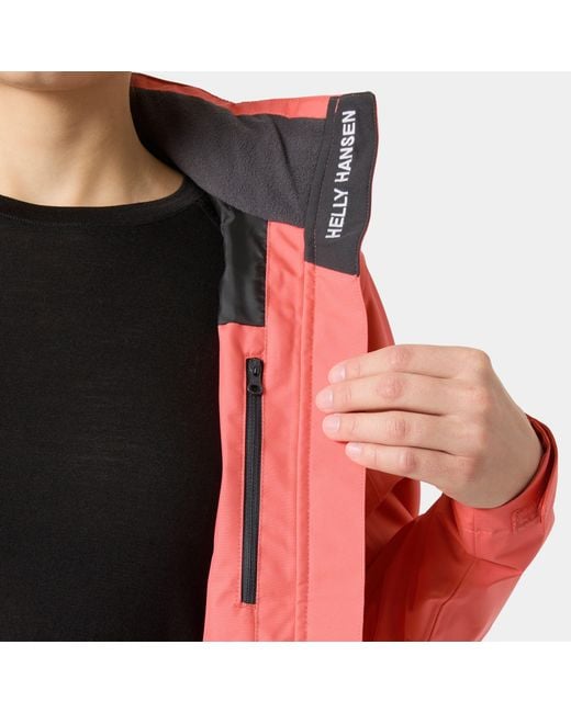 Crew Hooded Giacca Da Vela 2.0 Rosa di Helly Hansen in Red