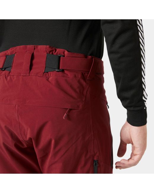 Helly Hansen Red Alpha Lifaloft Lightweight Mountain Ski Pants for men