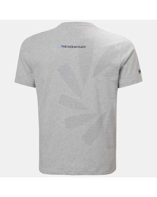 Helly Hansen Gray The Ocean Race T-Shirt 2.0 for men