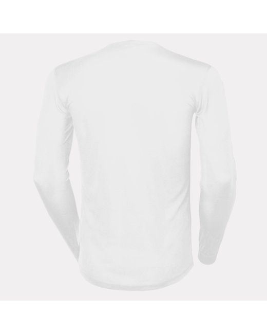 Helly Hansen White Hh Lifa Stripe Crew Ski Base Layer for men