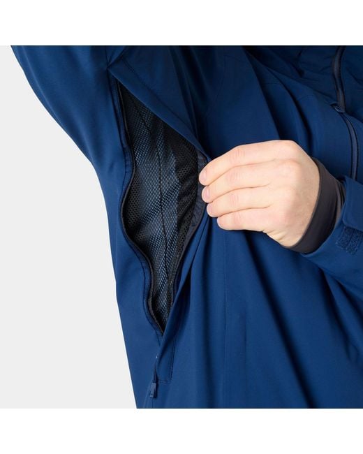 Helly Hansen Blue Alpha Lifaloft Lightweight Ski Jacket for men