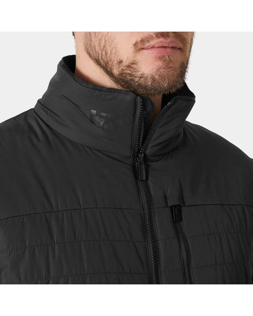 Helly Hansen Black Crew Insulator Sailing Jacket 2.0 for men