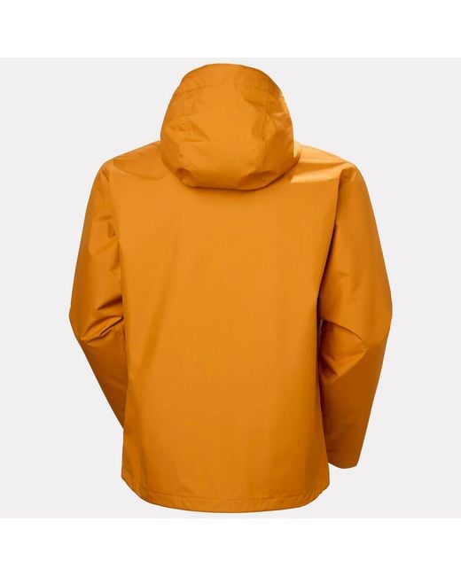 Helly Hansen Orange Seven J Outdoor Rain Jacket for men