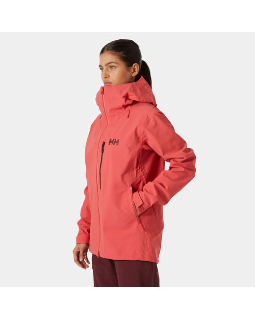 Helly Hansen Verglas Backcountry Ski Shell Jacket Red