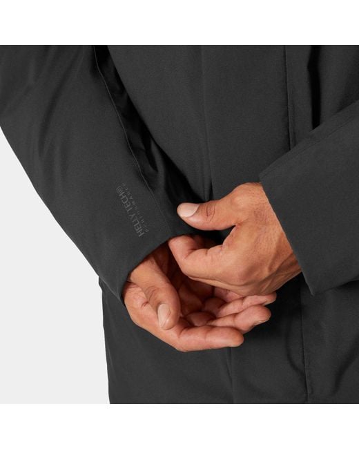 Helly Hansen Black Urban Pro Helly Tech Down Coat for men